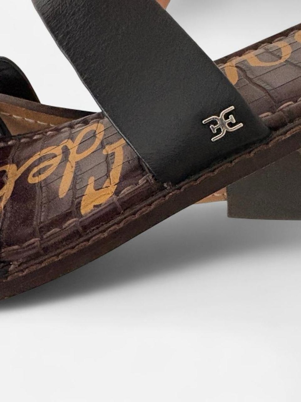 Sam Edelman brown croc print slide sandals Size 9.5 - Picture 8 of 8